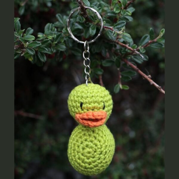 Light Green Duck Key Ring