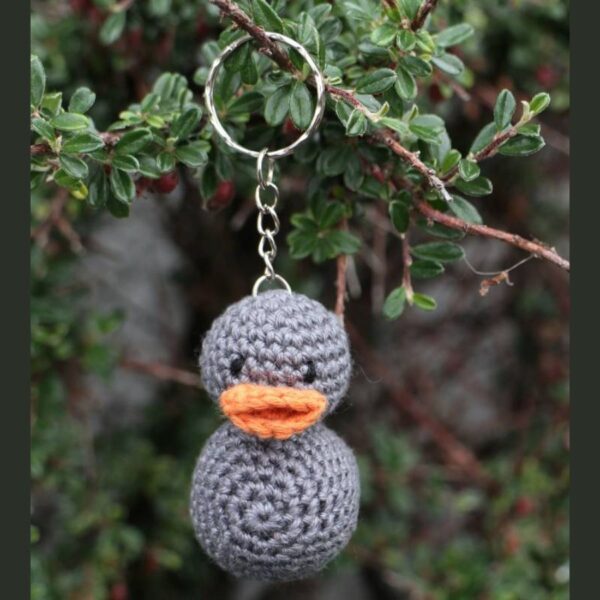 Grey Duck Key Ring