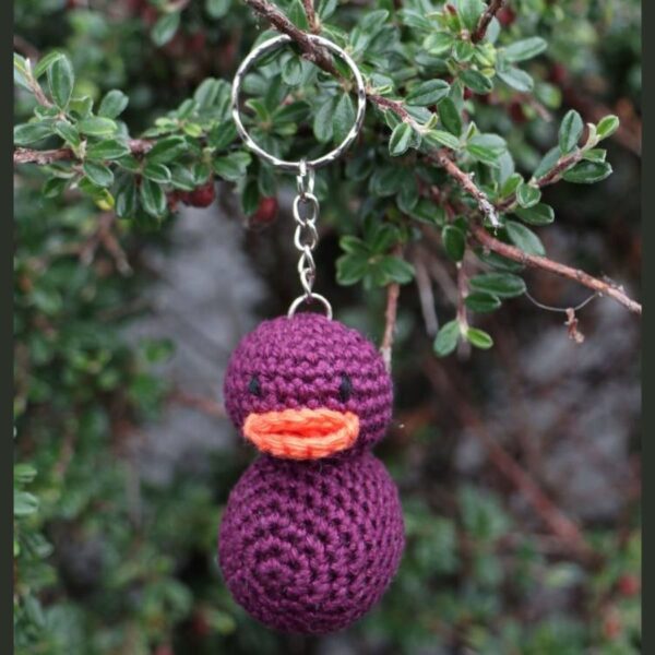 Purple Duck Key Ring