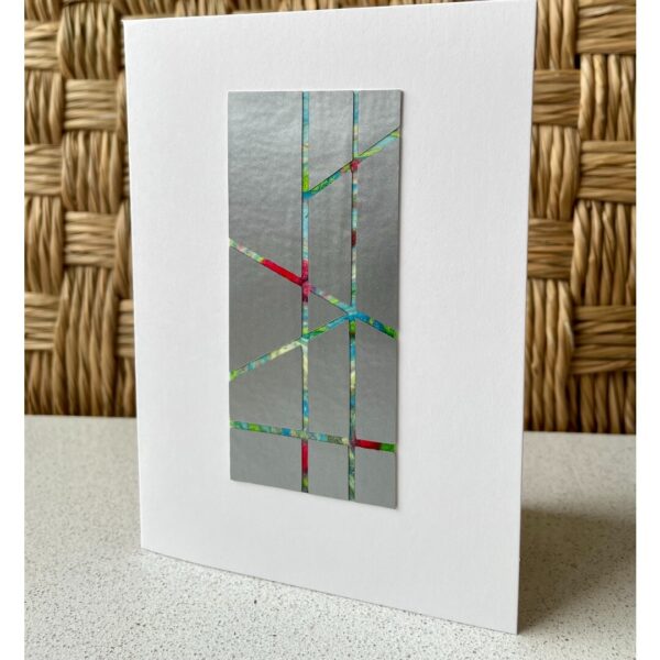 Silver Window Collage Card