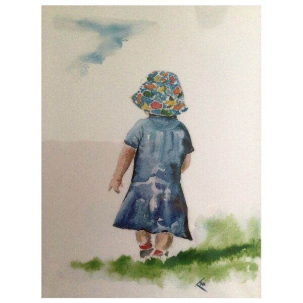 Girl in a Hat Print