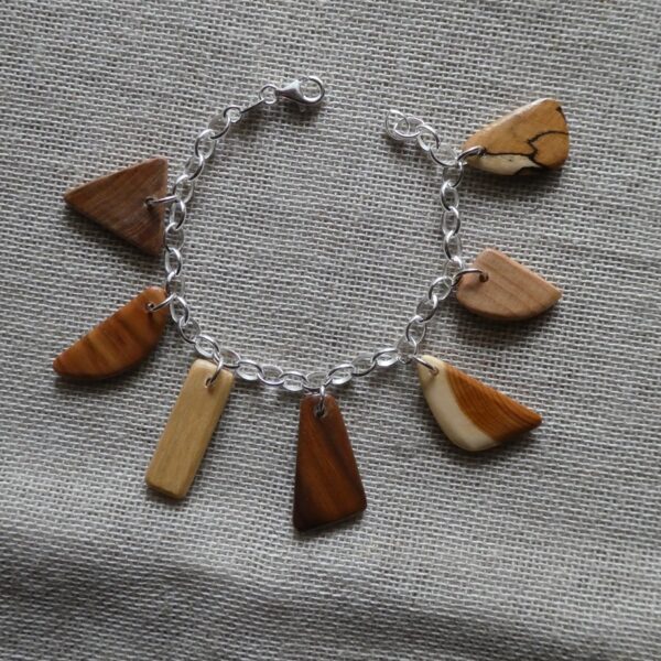 Sterling Silver Mixed Wood Arboretum Bracelet