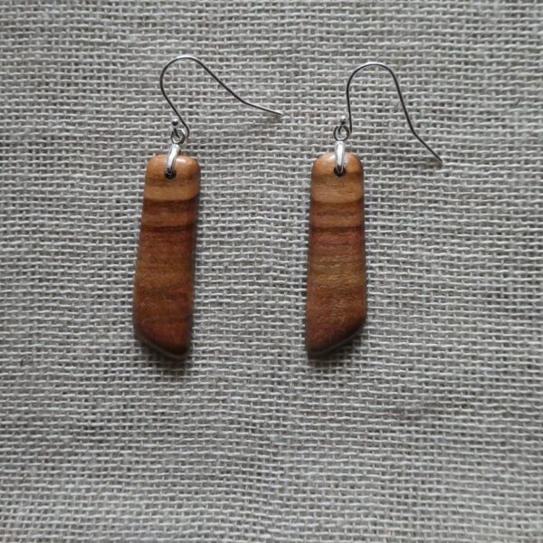 Damson Wood Drop Earrings