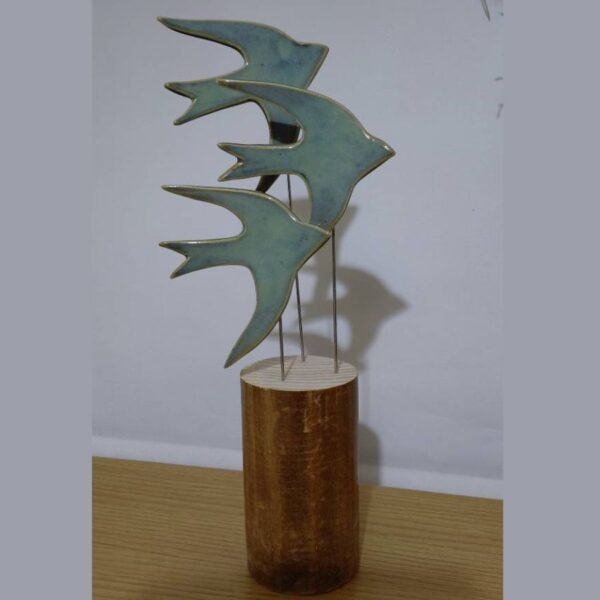Ceramic Swifts Sculpture