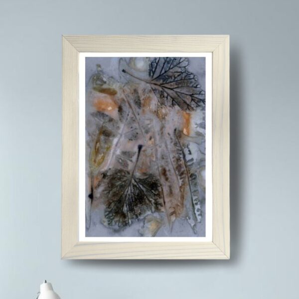 A1 Raspberry and Willow Eco Print