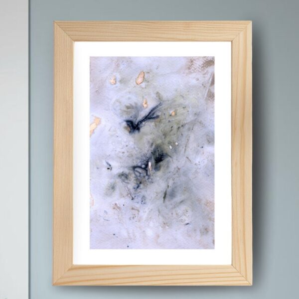 A1 Wild Iris Seed Pod Eco Print