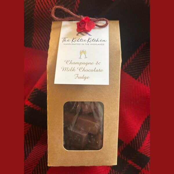 Champagne and Milk Chocolate Fudge