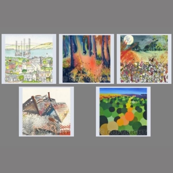 Pack of 5 Square 'Something Different' Cards