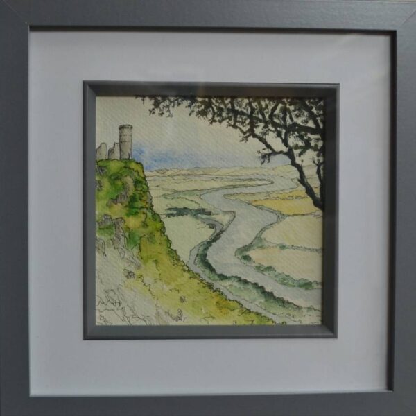 Kinnoull Tower and River Dee Painting