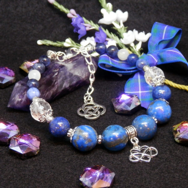 Lapis Lazuli Memory Wire Bracelet