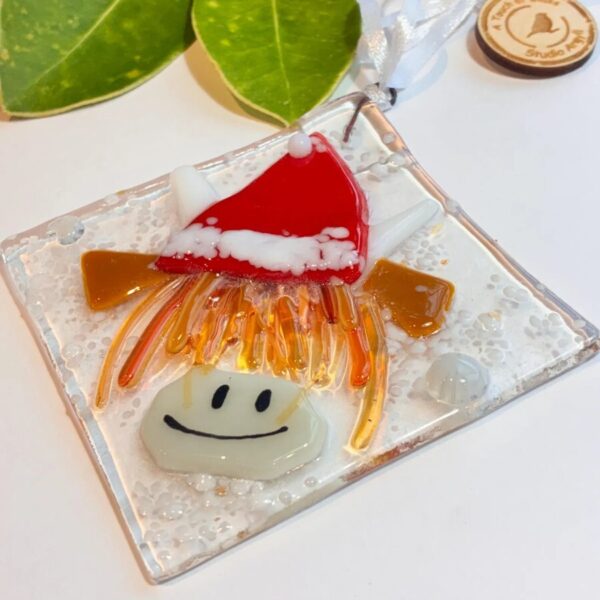 Fused Glass Hamish Santa Hanger