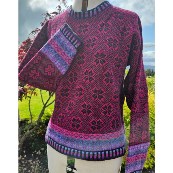 Morven Jumper Fuchsia Charcoal - Medium