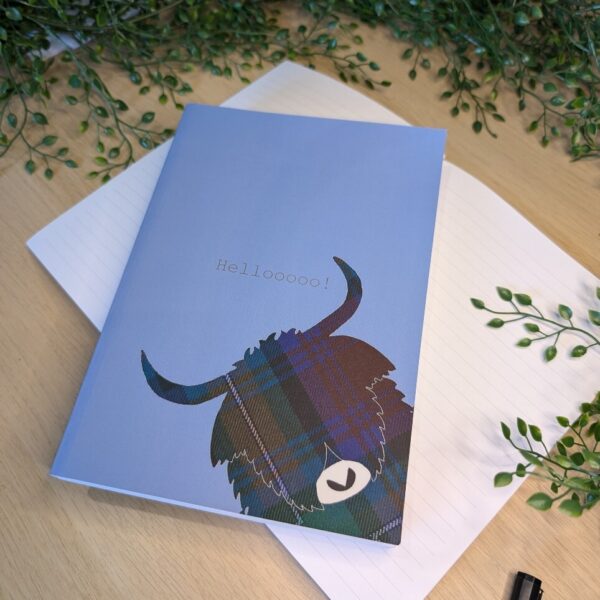 Blue Henrietta Coo Notebook