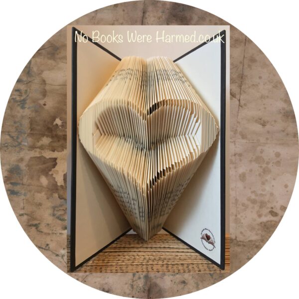Open Heart Book Sculpture