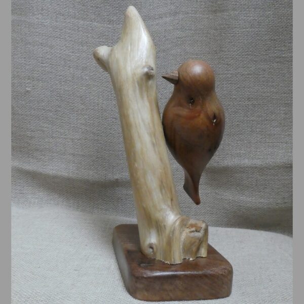 Scottish Elm Wood Bird Sculpture