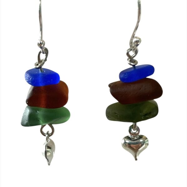 Shetland Sea Glass Stack Earrings