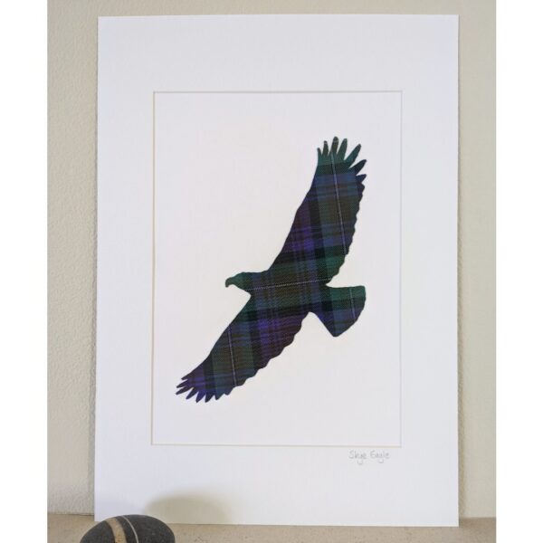 Tartan Eagle Mounted Picture (large)
