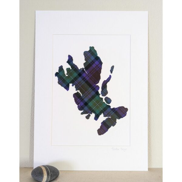 Tartan Skye Mounted Picture