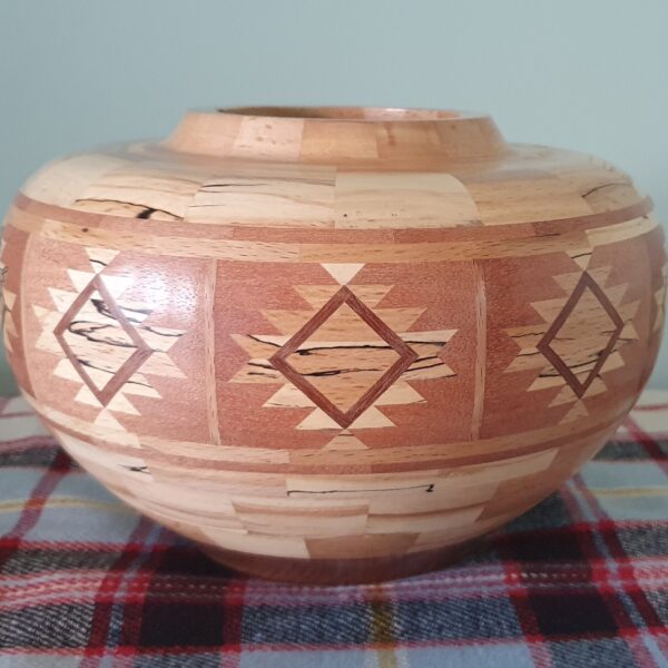Segmented Vase in Spalted Beech