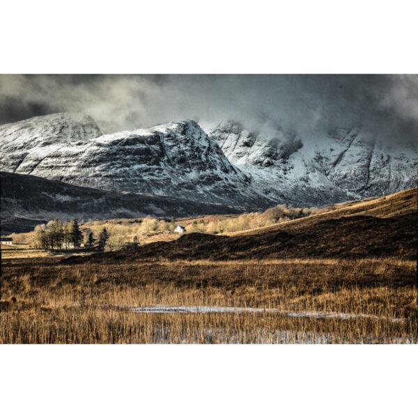 Snow Clouds on Bla Bheinn