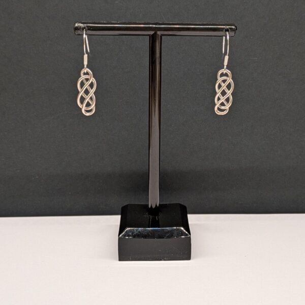 Sterling Silver Celtic Knot Drop Earrings - Tracked48 Delivery