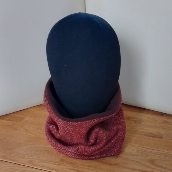 Autumn Herringbone Tweed Cowl