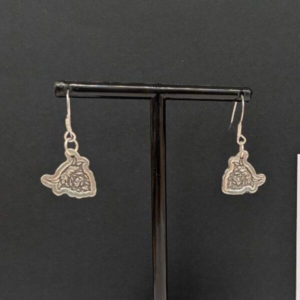 Highland Cow Silver Drop Earrings - Tracked48 Delivery