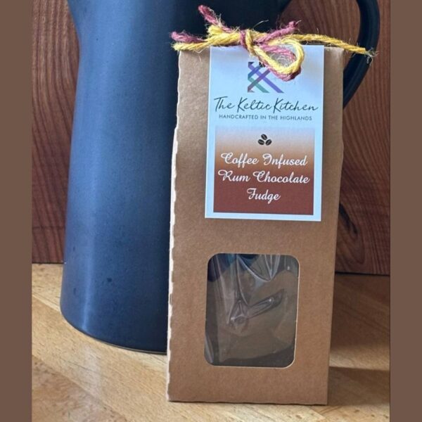 Coffee Infused Rum Milk Chocolate Fudge
