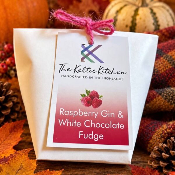 Raspberry Gin Chocolate Fudge