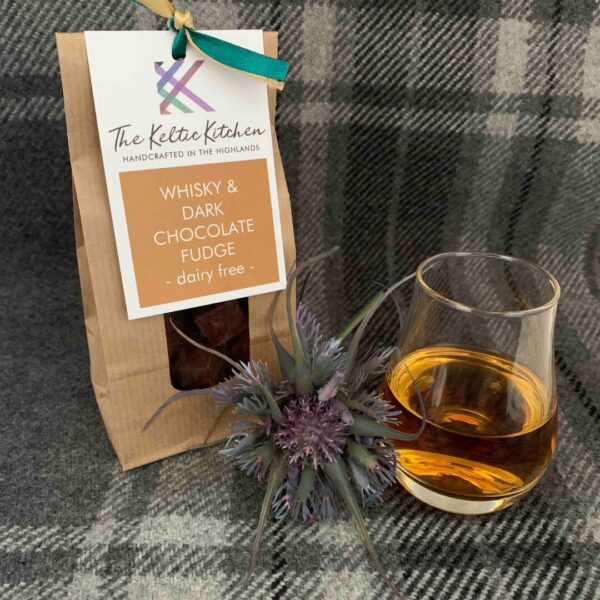Whisky and Dark Chocolate Fudge