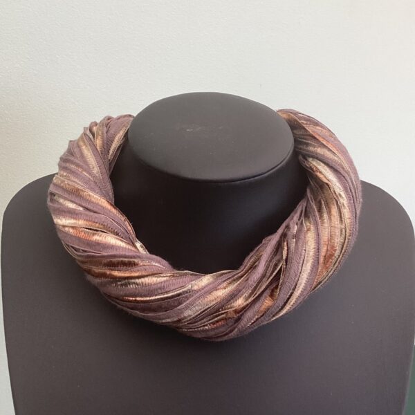 Golden Brown Twister Scarf