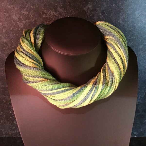 Spring Greens Twister Scarf