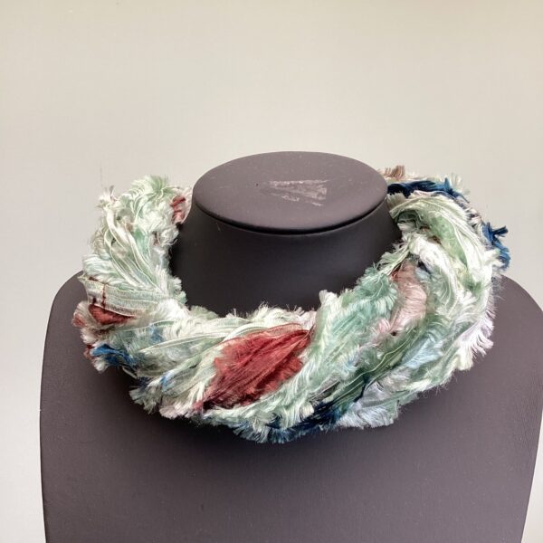 Moss Feather Twister Scarf