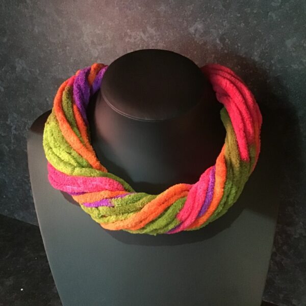Multicoloured Twister Scarf