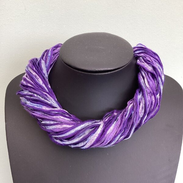 Purple Aurora Twister Scarf