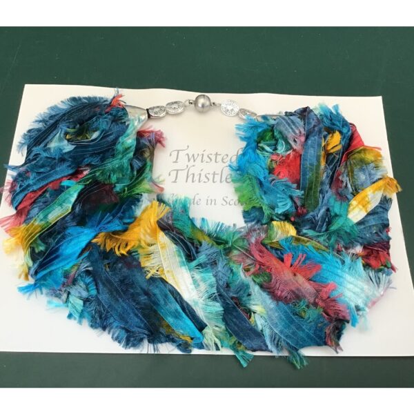 Rainbow Fleck Twister Scarf