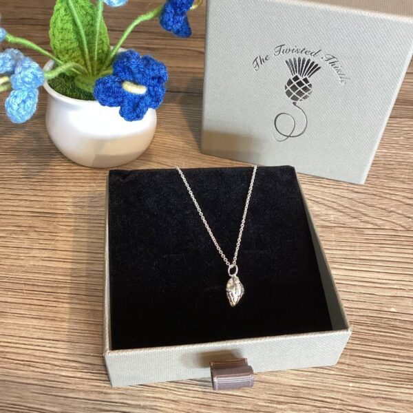 Solid Silver Shell Pendant