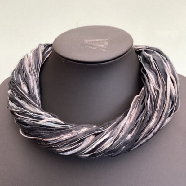 Stone Grey Twister Scarf