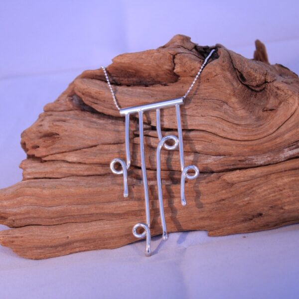 Sterling Silver Twisted Wires Necklace