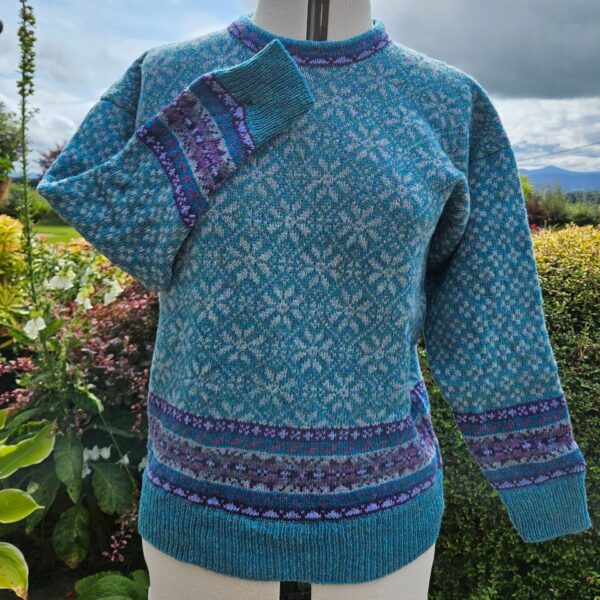 Azure Sea Pearl Tomnaverie Jumper  - Medium