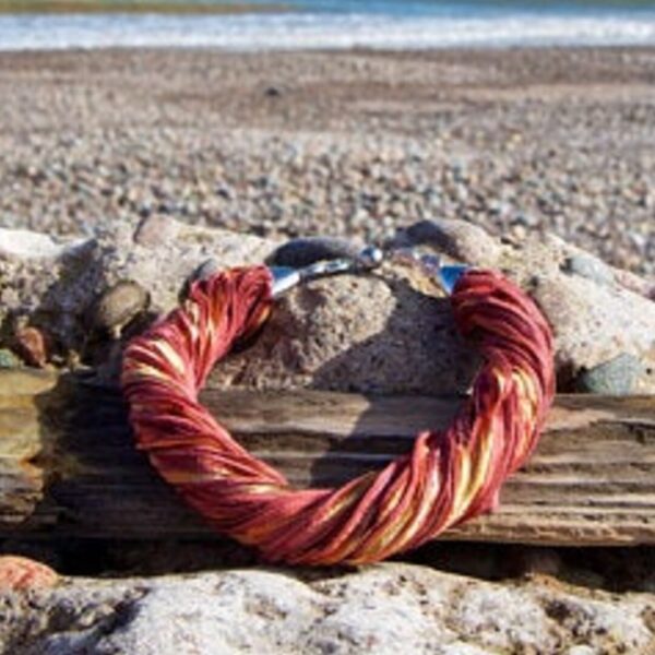 Orange and Yellow Twister Scarf