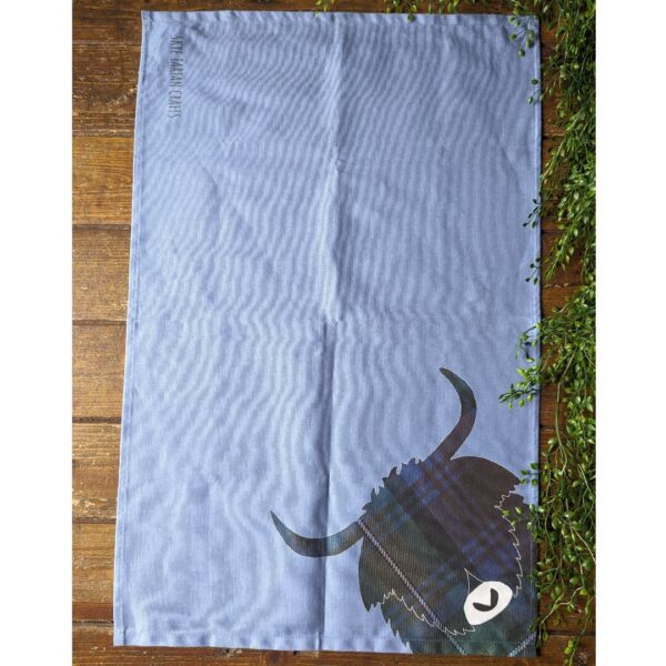 Blue Henrietta Coo Tea Towel