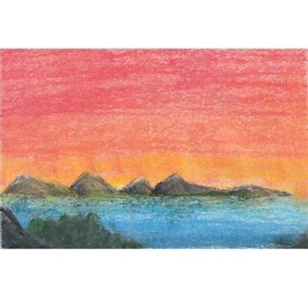 Sunset from the Pass of the Cattle