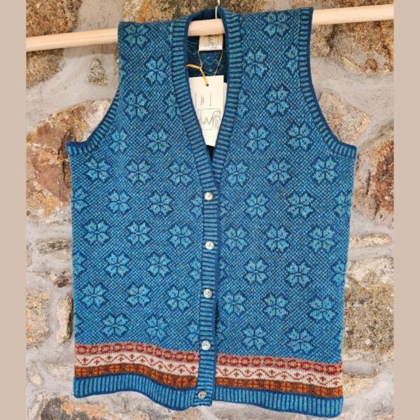 Morven Waistcoat Atlantic Azure - Small