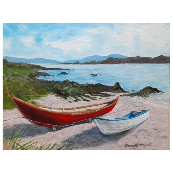 The Red Boat - Iona Painting