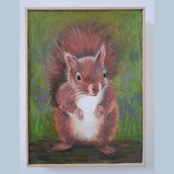 Red Squirrel Painting