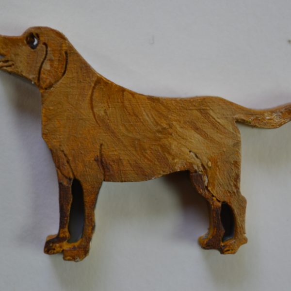 Brown Labrador Brooch