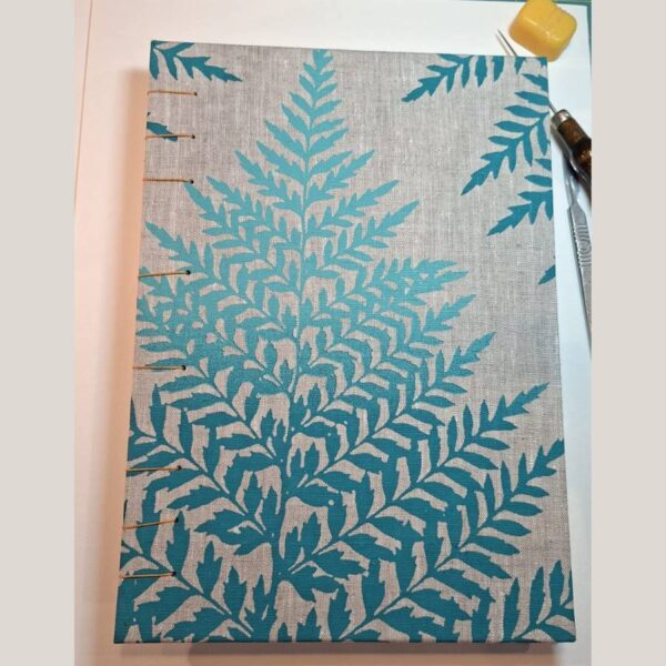 Turquoise Leaf Hardcover Watercolour Sketchbook