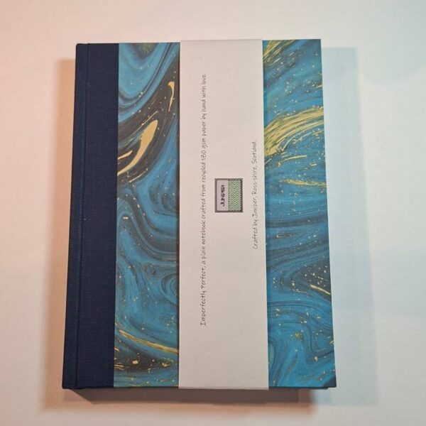 Blue Marbled Casebound Notebook