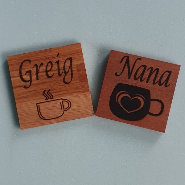Personalised Wooden Coaster - hardwood